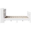 Solid Wood Bed Without Mattress White 140 X 190 Cm Pine Wood