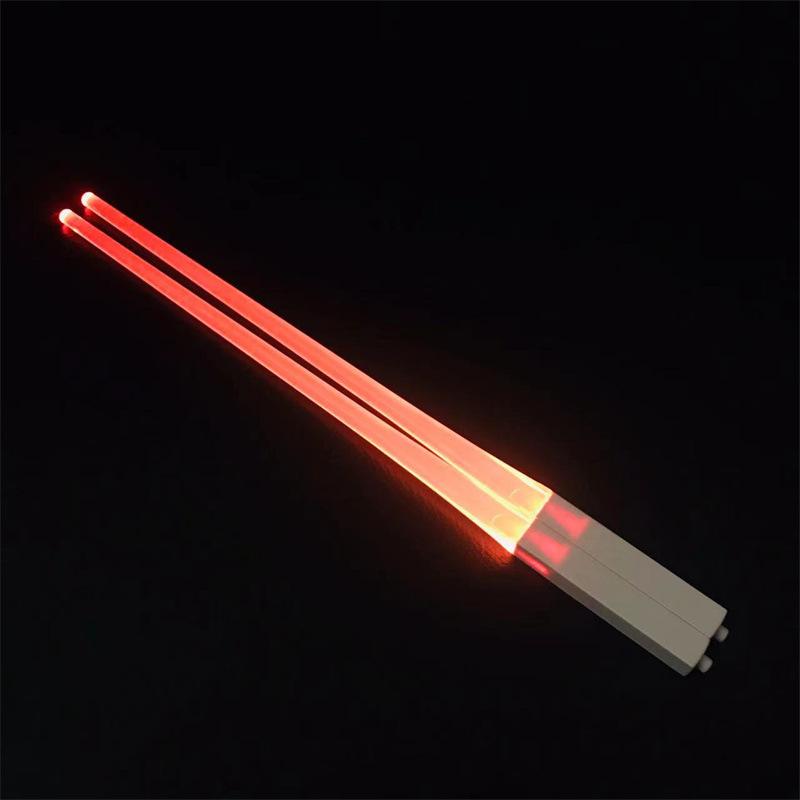 

1 Pair Led Lightsaber Luminous Chopsticks Detachable Washable Reusable Free Tableware For Kitchen Dinner