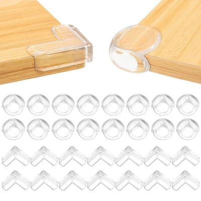 4-Pack Silicone Table Corner Protectors – Baby Safety Edge Guards for Childproofing Furniture