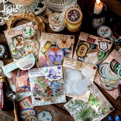 40pcs/lot Kawaii Stationery Stickers Retro Image DIY Junk Journal Paper Stickers Planner Decorative Mobile Stickers