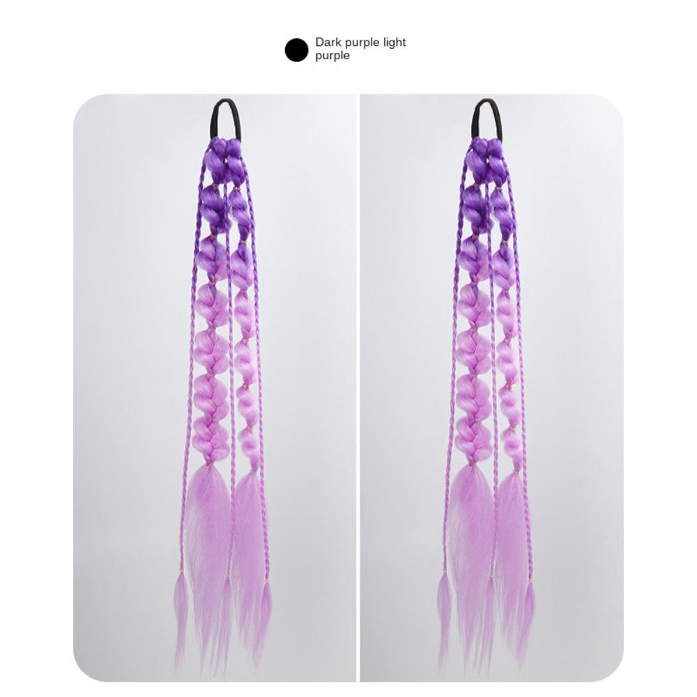 2PCS Lantern Braid Twist Braid Bulk Colorful Braided Ponytails Bubble Jumbo Braid  Daily