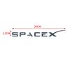 3D Chrome Red Black Logo Space X Emblem Letters Car Trunk Badge Decal For Tesla Model Y Model 3 Space X Sticker Accessories