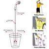 Portable Camping Electric Shower Head Waterproof USB Rechargeable Outdoor Shower Head Kit Multifunction with Light