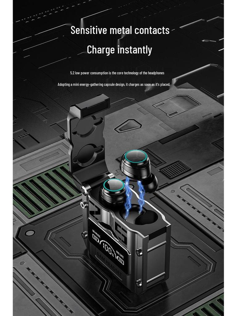 M25 Bluetooth Noise-Cancelling Wireless Gaming Earbuds with Breathing Light and Long Battery Life