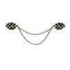 Retro Suit Brooch Grace Suit Shirt Collar Chain Cardigan Clip Gentleman Tassel Brooch  Dinner