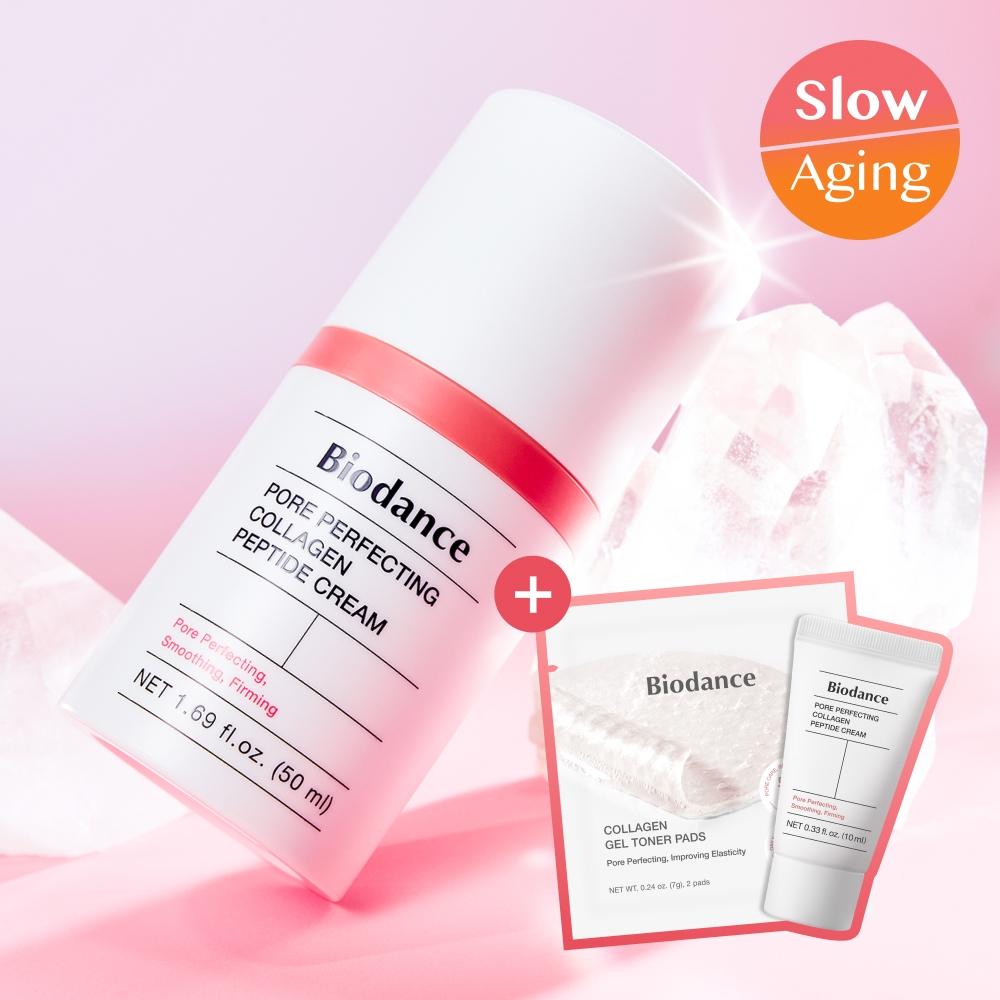 

Biodance [elasticity Moisture] Biodence Pore Perfecting Collagen Peptide Cream 50ml Plan +10ml+2 Gel Pads