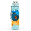 1PC Blue Monster Truck Off Road Vehicle 750ml Color Plastic Sports Water Bottle Leakproof Flip Straw Lid Suitable for Sports Office Home Use
