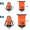 TOMSHOO Waterproof Dry Bag 10L20L RollTop Dry Bag Backpack with Waterproof Phone Case for Travel