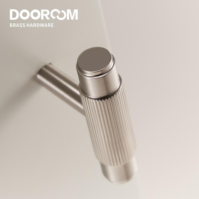 Dooroom Mässingsmöbelhandtag Borstad Nickelsilver Dragskåp Byrå Skåp Skåp Lådknappar Fingeravtrycksfria
