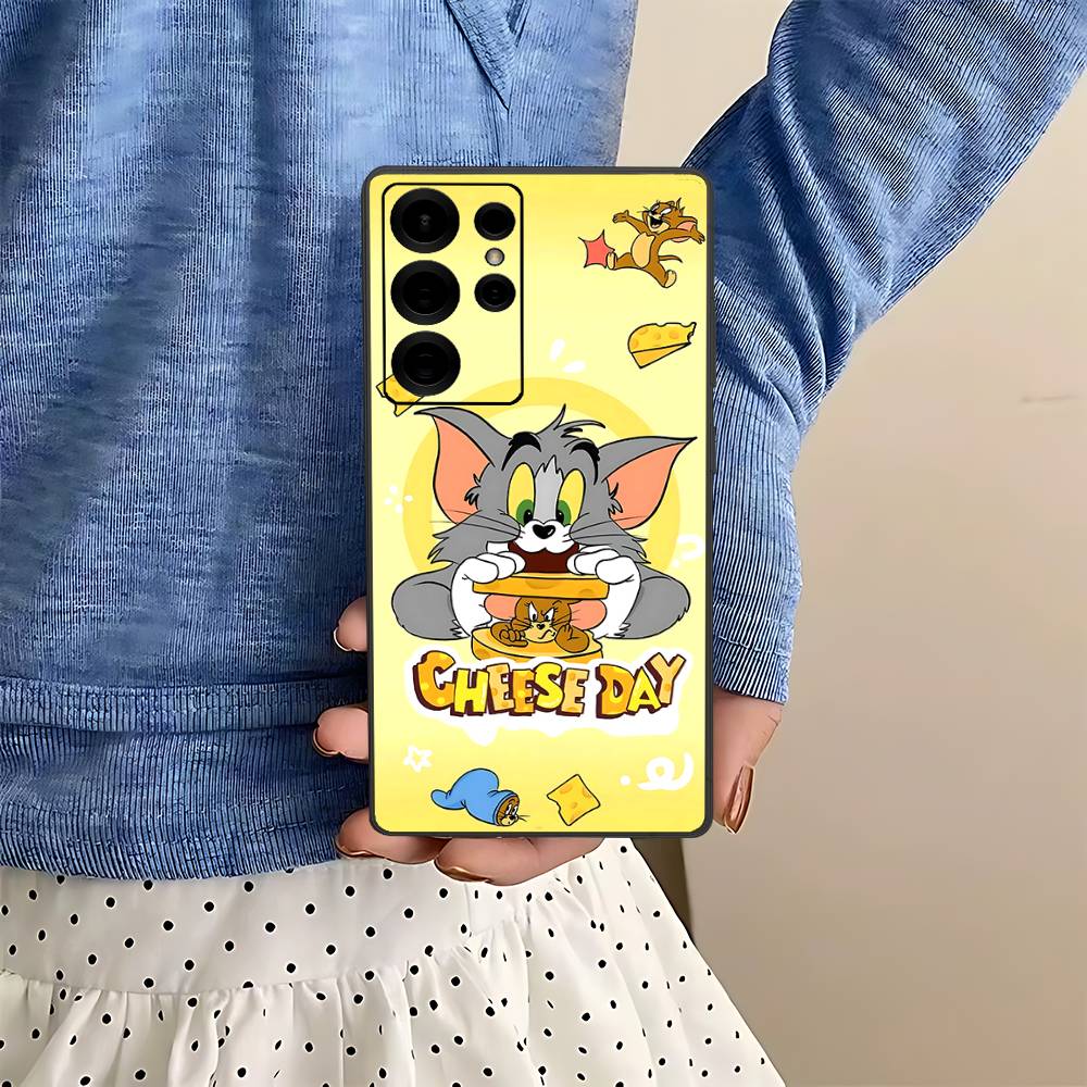 Cartoon T-Toms And J-Jerrys Phone Case For Samsung S 24 Fe 25 Ultra Plus 20 Lite 21 30 22 23 24 22 Ultra 5G Fundas