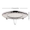 2Household Kitchen Artifact Stainless Steel Three-Legged Coated Steaming Tray Detachable Footed Steaming Tray High Foot Steaming