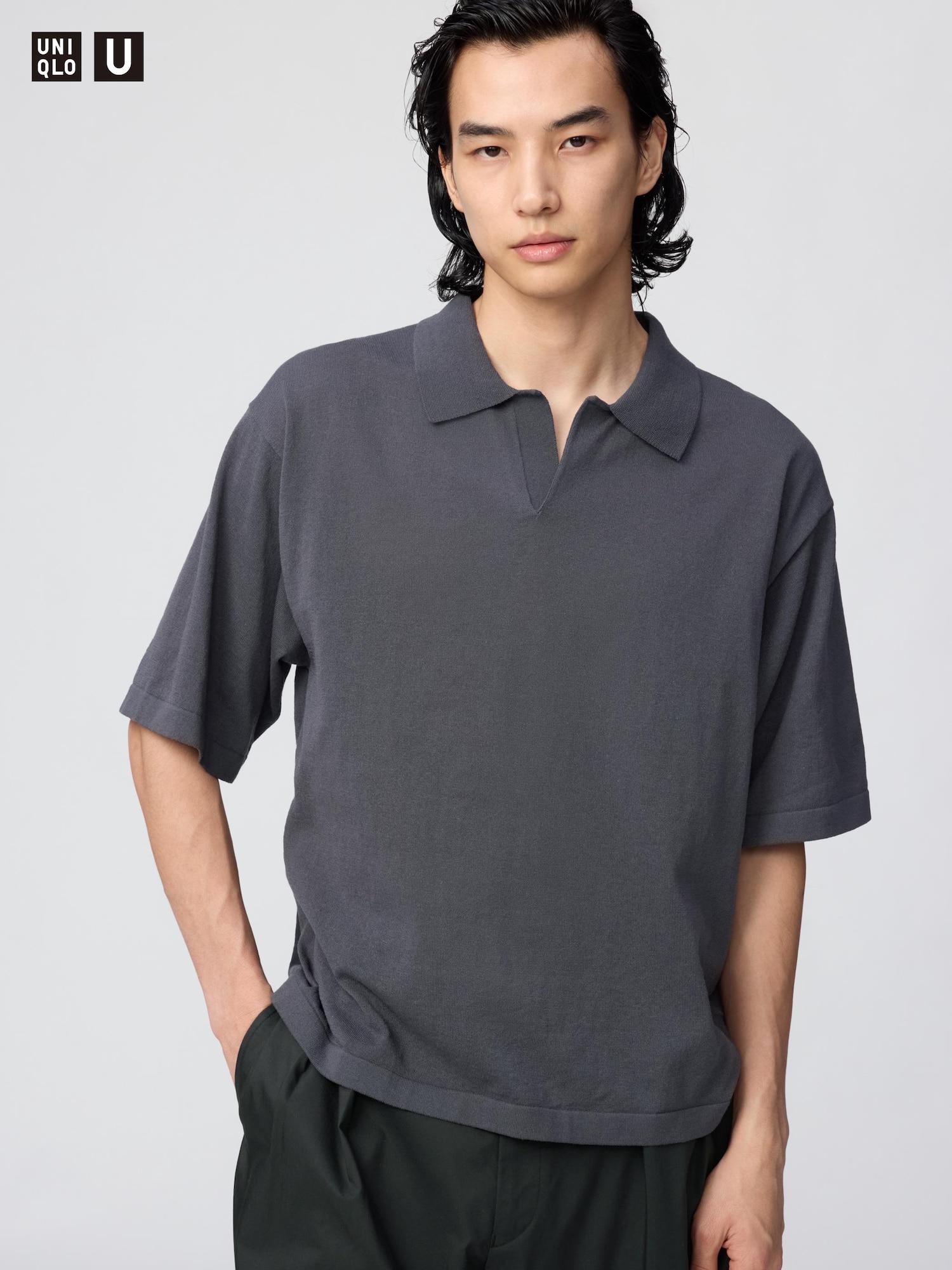 

Свитер-поло с воротником-стойкой Uniqlo Japan 08 DARK GRAY/S