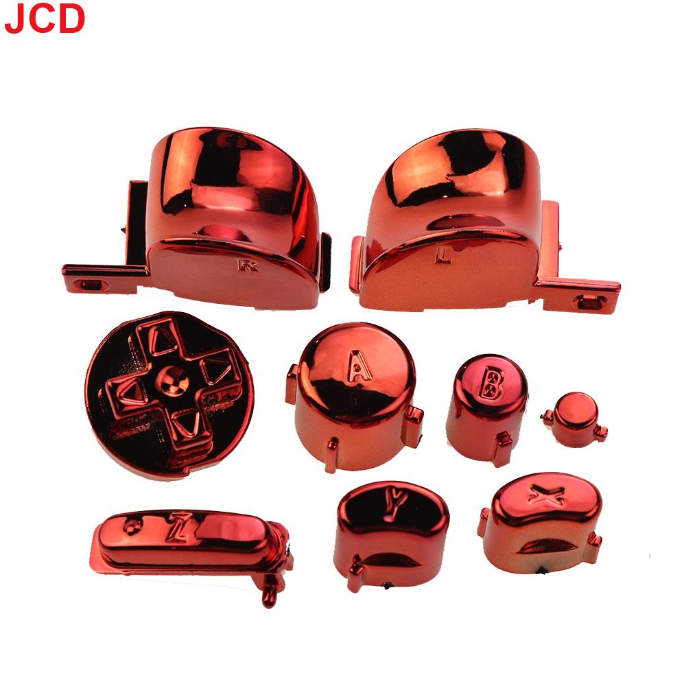 

JCD 1set For Gamecube NGC Game Controller Electroplating Button Keys ABXY Z Keypads L R Buttons Replacement Accessories красный