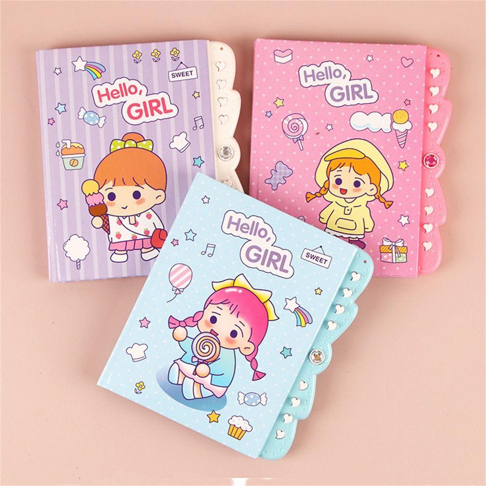 Gifts Cartoon with Lock Kawaii Small Password Notebook Notepad Small Notebook Password Diary