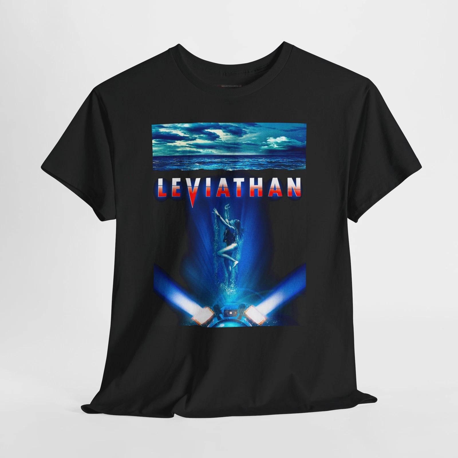 Leviathan 1989 Retro Movie Poster Horror Unisex Graphic T-Shirt 2XL