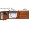Men Casual Genuine Leather RFID Wallet - Regular Size  (6 Card Slots)