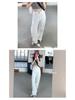 Wide-Leg White High-Waisted Jeans for Women - Floor-Length, Loose Fit, Spring/Autumn 2026 Trendy Style