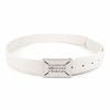 Ins Style PU Leather Belt Snap Buckle Alloy Buckle Belt Fashion Decorative Belt  For Men Women