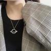 Trendy European & American Titanium Hip-Hop Planet Necklace: Non-Fading Starry Sky Choker, Versatile Sweater Chain Accessory