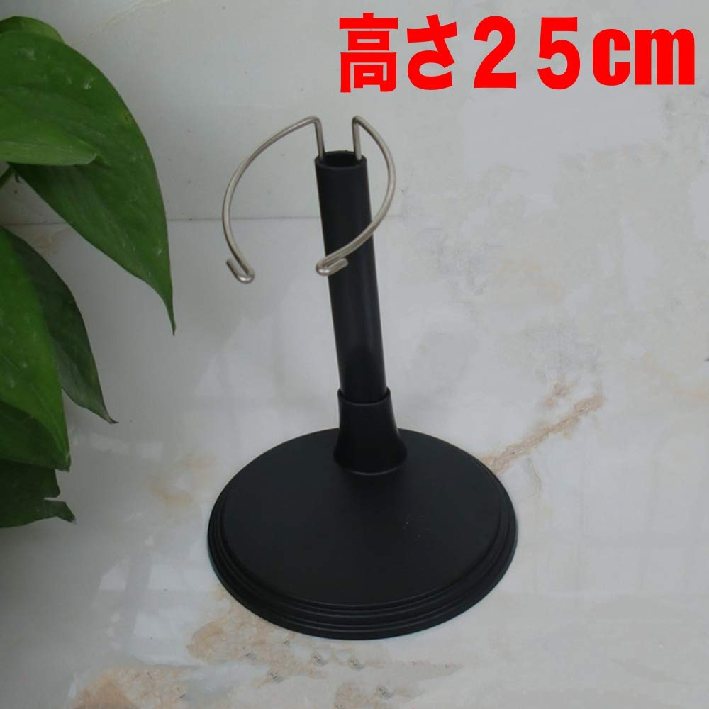 Scale Action Figure Doll Stand Display Stand Fixed Figure Hot Toys Set of 5 (lunar.maria) 6/1 C-Type (Black, 25)