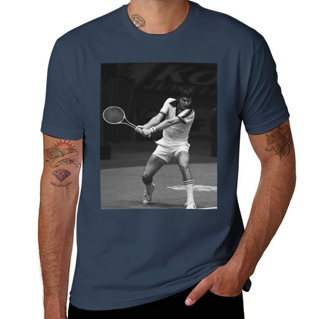 Jimmy Connors Jimbo The Brash Basher of Belleville Tennis Legend TShirt T Shirt Unisex Cotton Luxury Brand TShirt