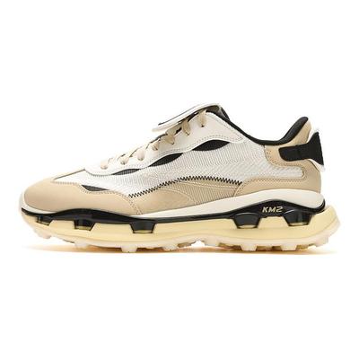 KM2 Mode Vielseitig Langlebig Niedrig geschnitten Freizeit Schuhe Herren Sneaker Schneeweiß Beige F12M433105FPB