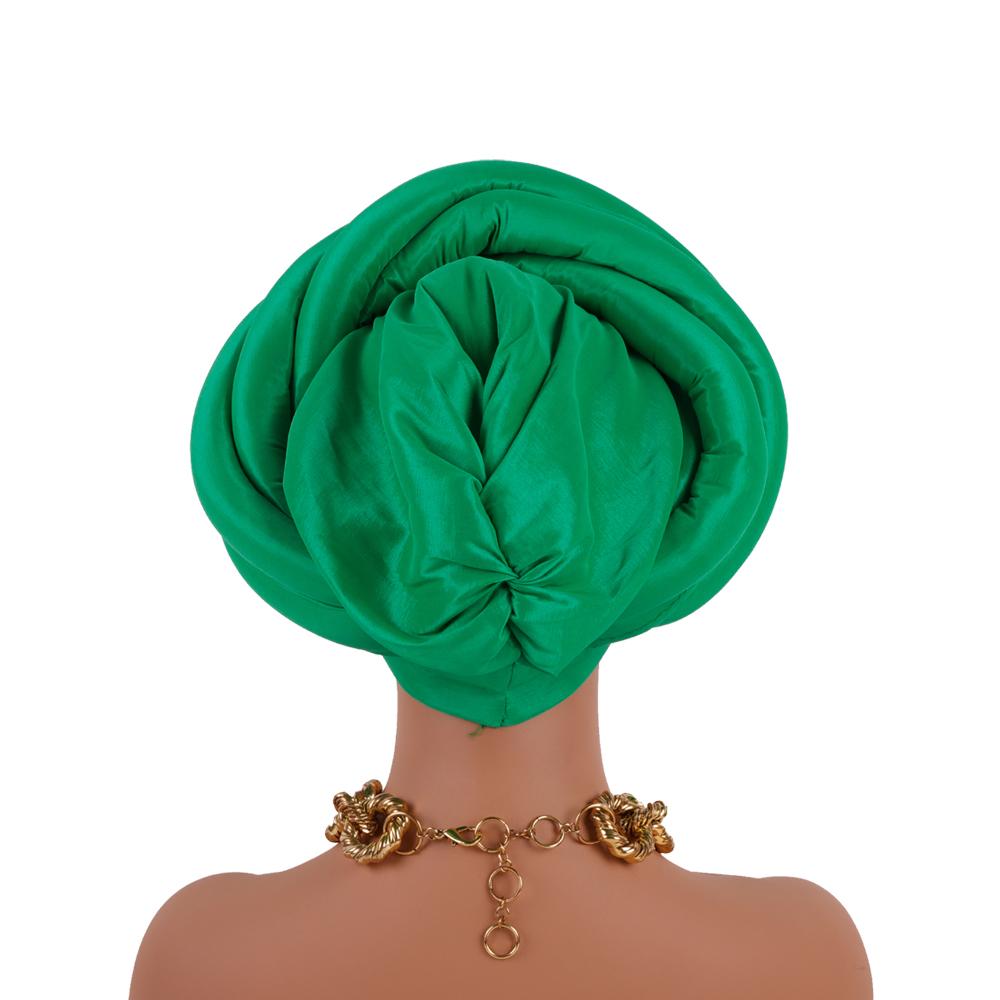 Twisted Braid Turban Cap for Women Lady Head Wraps Raw Silk  Headtie Hat Party Headwear Turbante