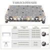 1 Piece Of Cat-Themed Tablecloth, Round Or Rectangular Tablecloth With Cute Cat And Paw Print Patterns, Suitable For Autumn Holiday Gatherings, Family
