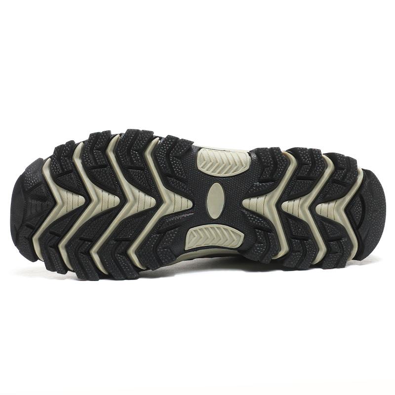 Fashion High Quality Leather Hiking Shoes Durable Outdoor Sport Men Trekking Leather Shoes Lace-Up Climbing Hunting Sneakers