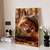 Disney 5D DIY Diamond Painting Nick Wilde WearingA Retro Top Hat Illustration Cartoon Full Diamond Mosaic Art Wall Decoration Set
