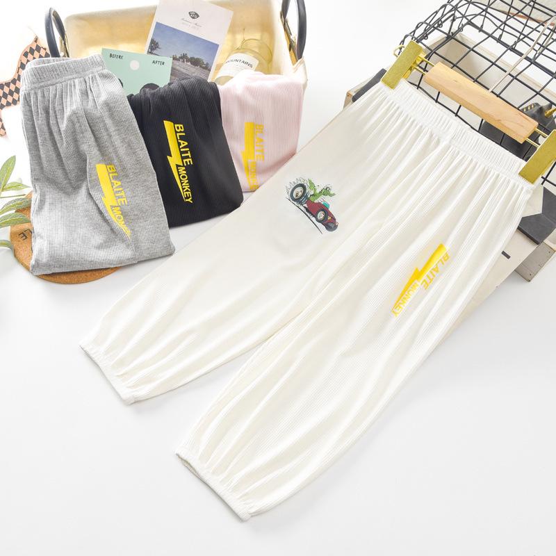 Kids' Anti-Mosquito Cotton Pants: Summer Cool, Lightweight, Versatile Casual Wear for Boys and Girls