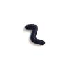 1.5cm Black Artistic Script Embroidered Letters Iron-On Patches - Set of 26