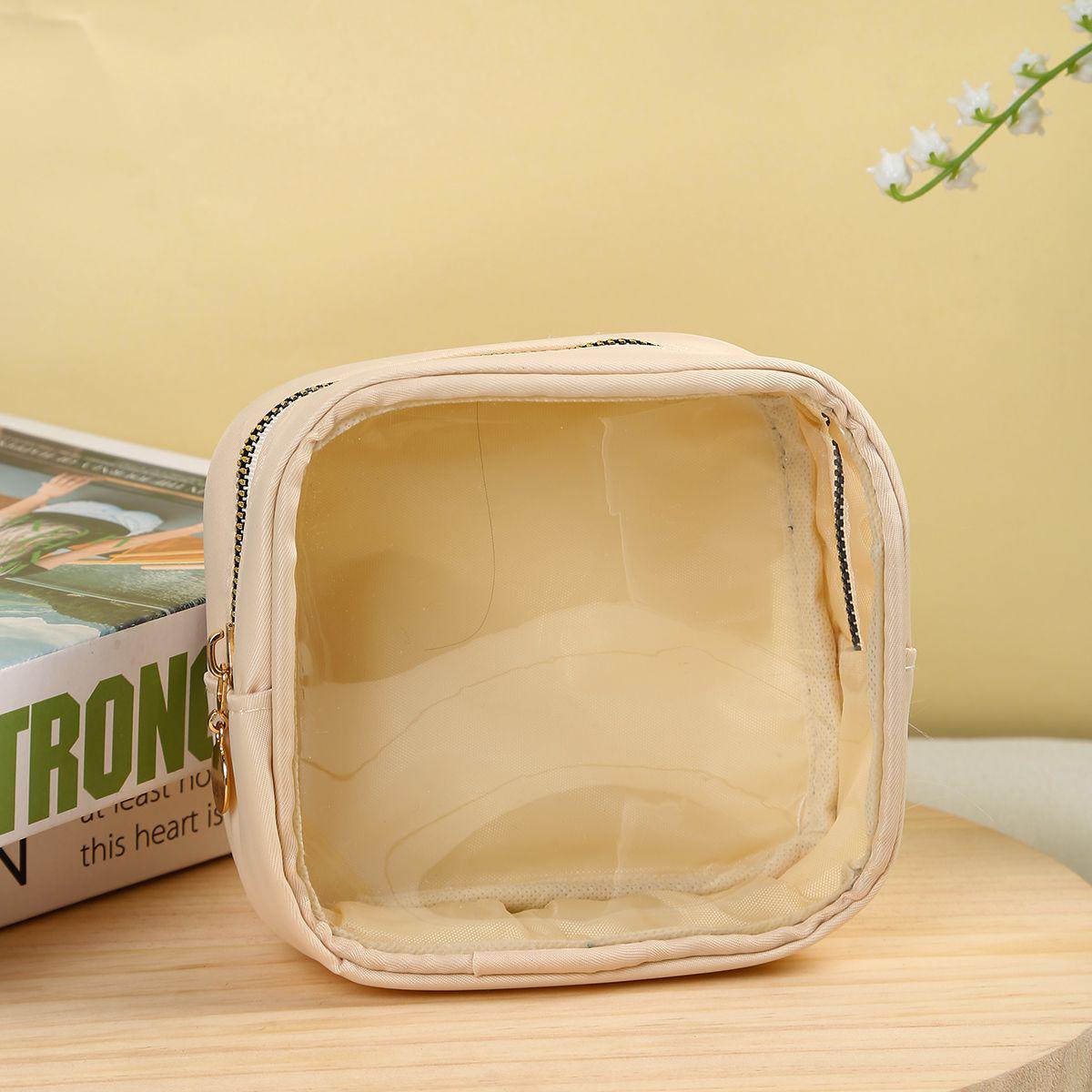 

Multicolor Portable Makeup & Wash Bag – Compact, Modern Design 13x12x5 cm слоновая кость