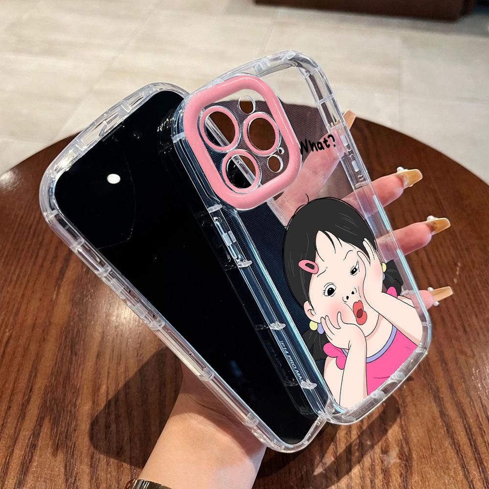 Handyhüllen für iPhone 11 13 XR 15 Pro Max 12 14 Pro Max Hülle iPhone 16 7 Plus 8 Plus XS Max Cartoon-Muster Anti-Drop-Schutz Stoßfest