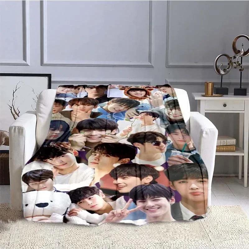 True Beauty Serie Hwang in Youp Cha EunWoo Flanelldecke Sternenkunst Warme Überwurfdecke für Bett Schlafzimmer Sofa Picknickdecke Geschenk