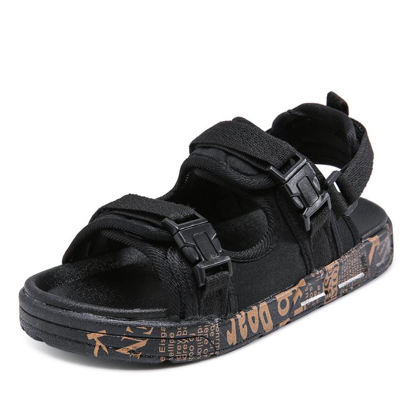 Children's Summer Fashion Lightweight Breathable Velcro Outdoor Casual Sandals Beach Shoes Slippers 26-37