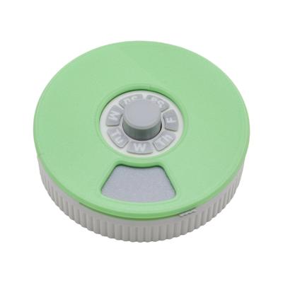 Pills Dispenser Daily Pills Organizer 7 Day Pills Box,Push Turn Mechanism Design Weekly Pills Organizer for Vitamin