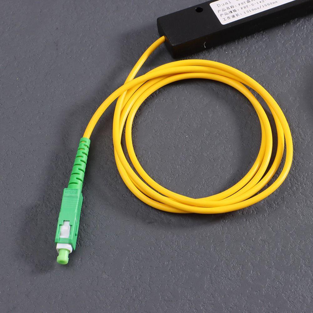 Yellow FTTH Splitter Box Low Loss Fiber Coupler New Fiber Optic Splitter  Computer Accessories