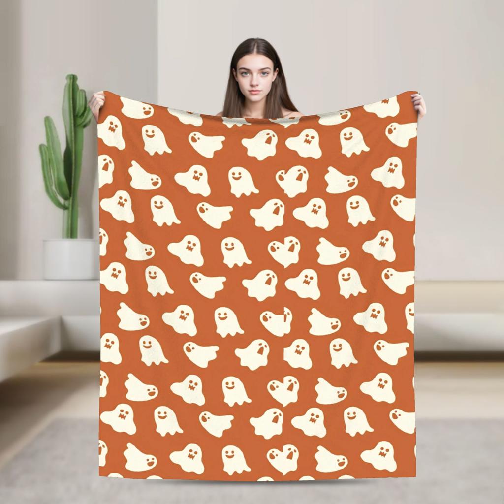 Soft BlanketsChildren Decorative Halloween Throw Blanket Flannel Bedspread For Couch Chair Sofa Bed Funny Sofa Bed Cover