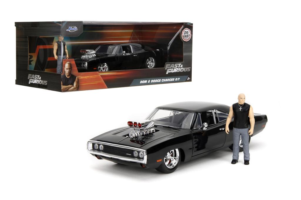 Jada Toys 1970 DODGE CHARANGER TORETTO Fast and Furious Mini Car 124 F&F DOM'S R/T w/DOM