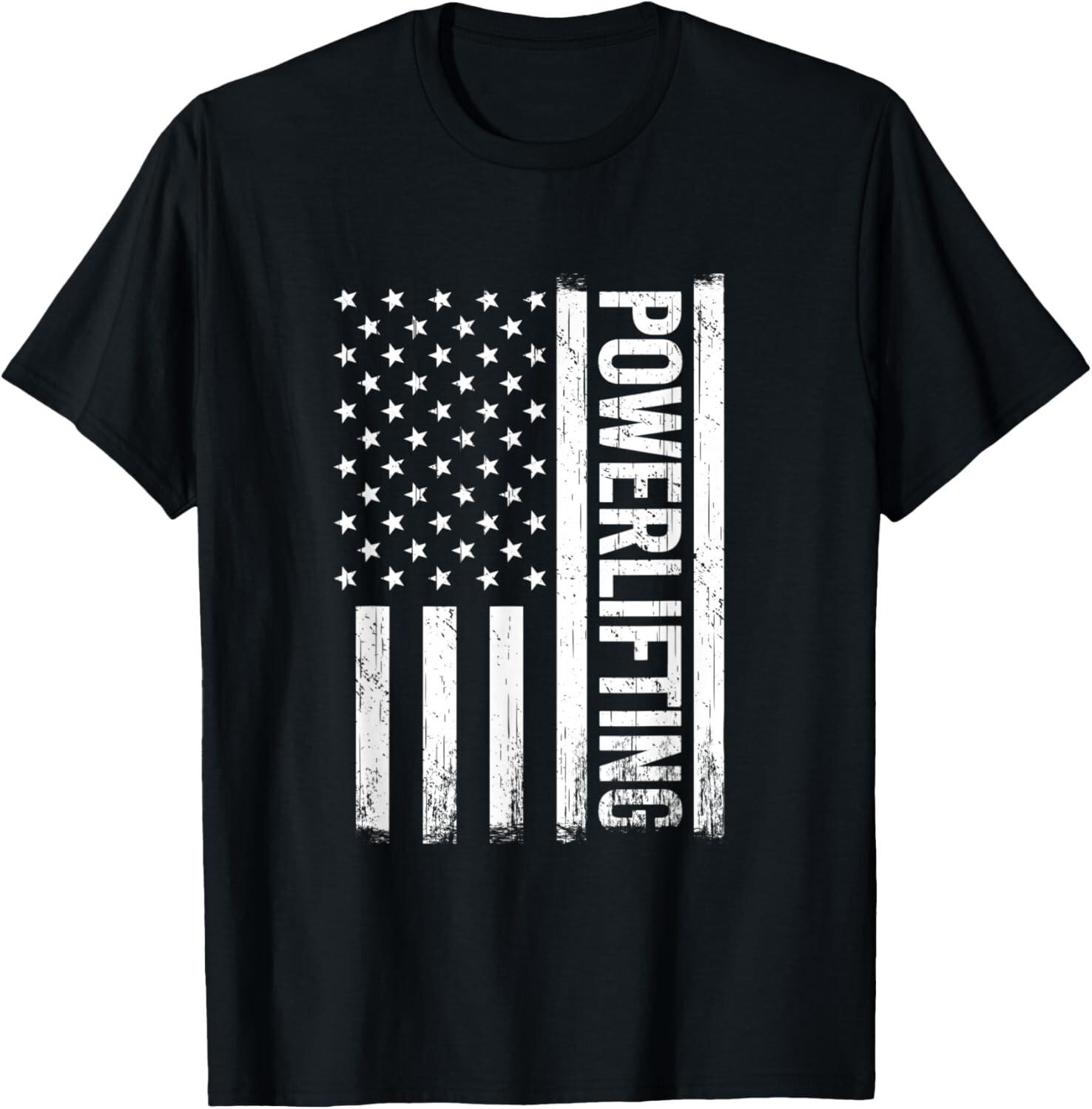 USA gym powerlifter powerlifting weightlifting for women Tee Gift Unisex T-Shirt S разноцветный