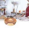 Haushalt Küche Holz Mahlzeit Schüssel Suppe Obst Salat Lebensmittel Container Geschirr Werkzeuge 32,5x10,5 cm