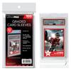 Ultra PRO - PSA Card Sleeves, 100-Pack, Archive Quality, Authenticated Holder, Protective, Scratch-Resistant, Anti-Static, Removable Adhesive, Screw-D
