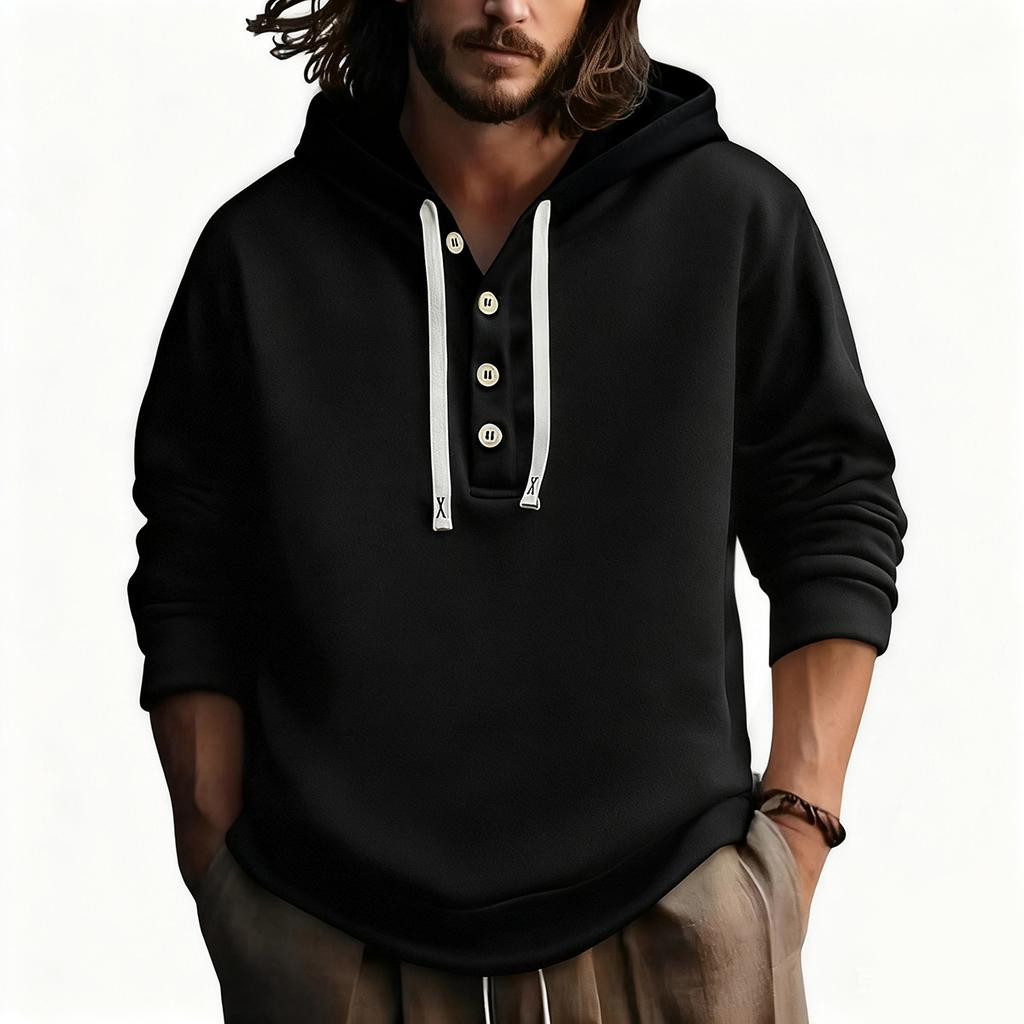 Schwarze 2025 Neue Herren- und Damen-Übergrößen-Hoodies für Herbst und Winter Partner-Hoodie