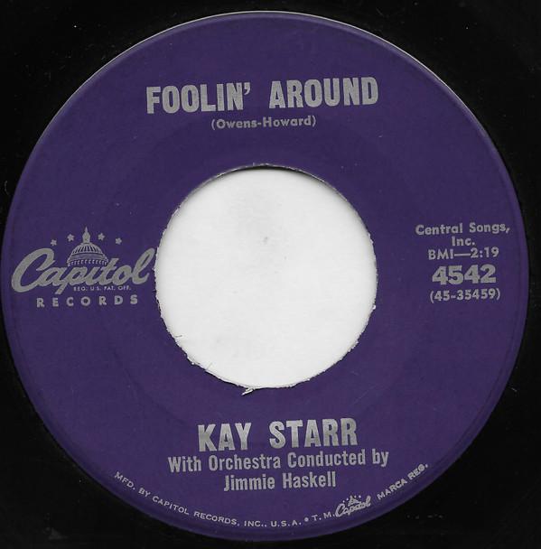 

7inch Record KAY STARR - Foolin Around 4542 Capitol Records 1961 US Jazz Used