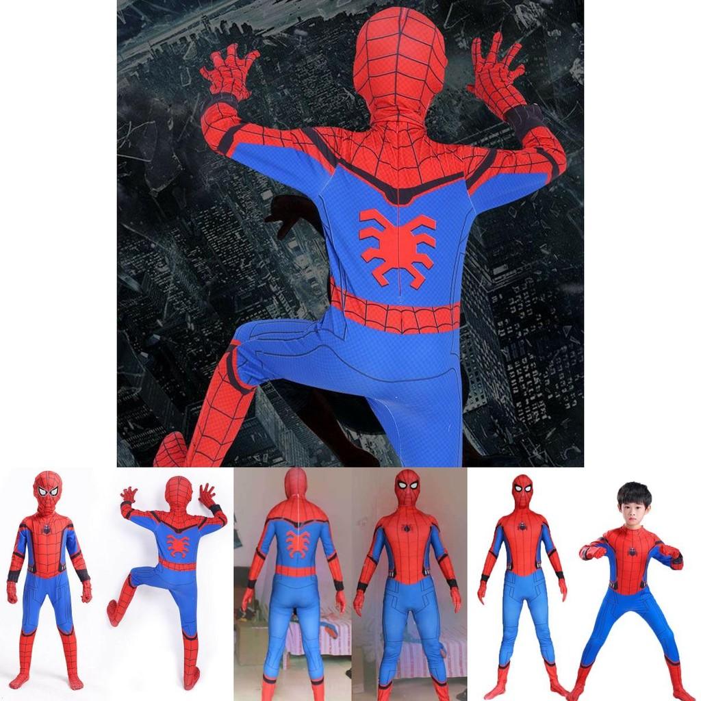 High Quality Durable Homecoming Spiderman Costume Tights Suit For Kids And Adults