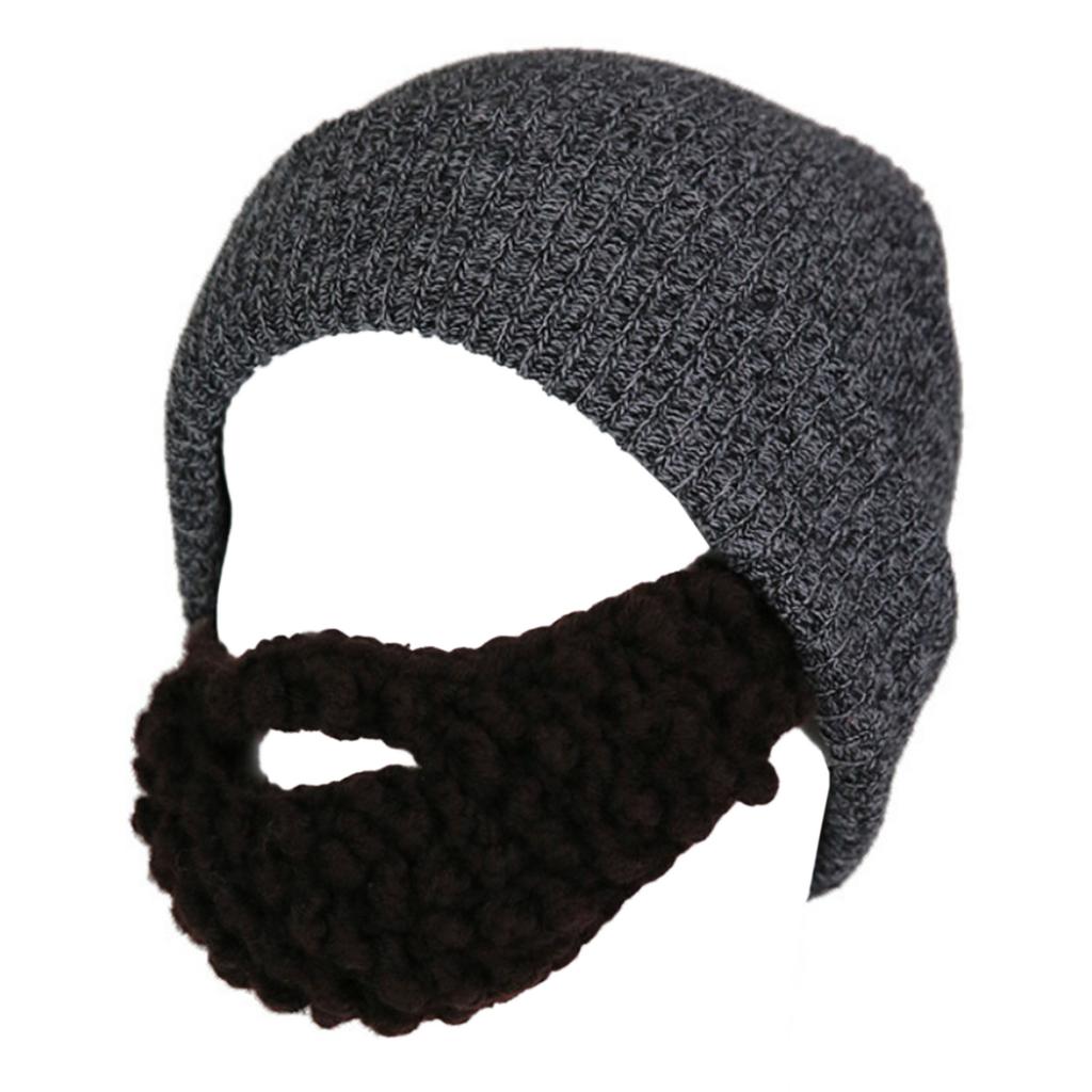Elastic Beard Hat Winter Knit Balaclava Hat for Teens Men Keep Full Face Cover Masquerade Theater Performances Supplies