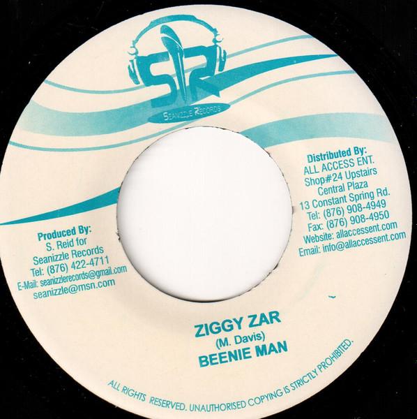7inch Record BEENIE MAN / KEIVA BORDALINE - Ziggy Zar / Problem NONE Seanizzle Recor 2011 Jamaica Reggae, Ska & Dub Used