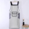Waterproof Oil-Proof Semi-Transparent TPU Cooking Apron for Adults - Soft Leather, Hand Wiping, and Extended Coverage for Dishwashing.