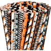 25pcs Halloween Theme Disposable Paper Straws Spider Skull Pumpkin Bat Pattern Happy Halloween Party Decor Supplies